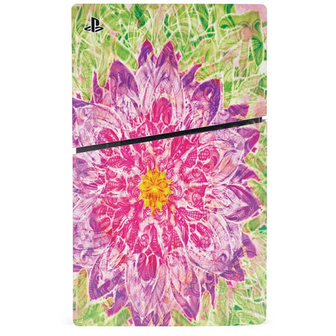 Ginseng Flower PS5 Slim Digital Edition Console Skin