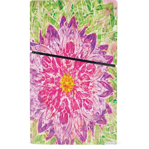 Ginseng Flower PS5 Slim Digital Edition Console Skin