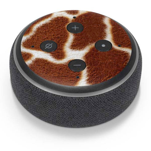 Giraffe Animal Print Amazon Echo Dot Skin