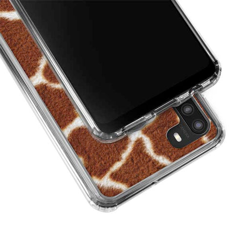 Giraffe Animal Print Galaxy A21 Clear Case