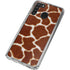 Giraffe Animal Print Galaxy A21 Clear Case