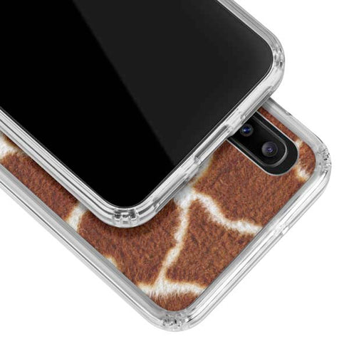 Giraffe Animal Print Galaxy A30 Clear Case