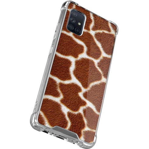 Giraffe Animal Print Galaxy A71 5G Clear Case