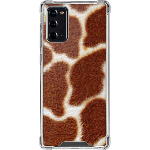 Giraffe Animal Print Galaxy Note20 5G Clear Case