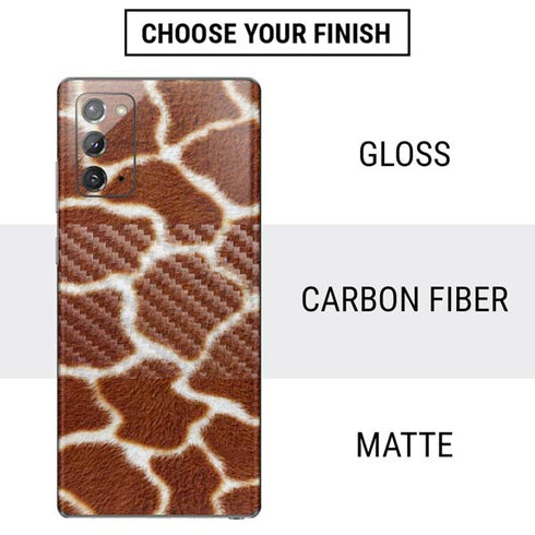 Giraffe Animal Print Galaxy Note20 5G Skin