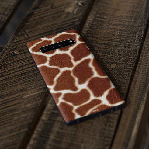 Giraffe Animal Print Galaxy S10 Skin