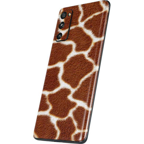Giraffe Animal Print Galaxy S20 Fan Edition Skin