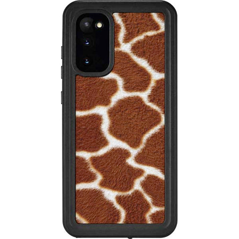 Giraffe Animal Print Galaxy S20 Waterproof Case