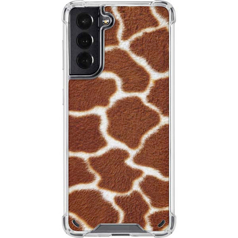Giraffe Animal Print Galaxy S21 5G Clear Case