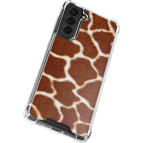 Giraffe Animal Print Galaxy S21 FE Clear Case