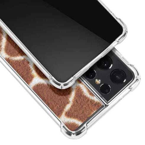 Giraffe Animal Print Galaxy S21 Ultra 5G Clear Case