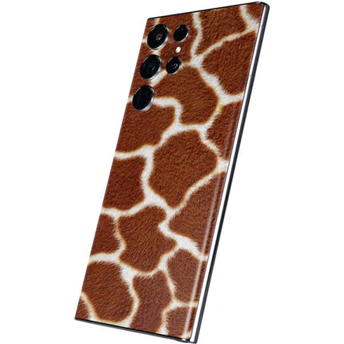 Giraffe Animal Print Galaxy S22 Ultra Skin