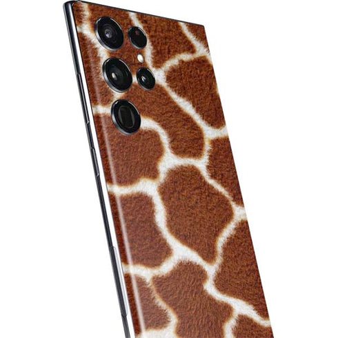 Giraffe Animal Print Galaxy S22 Ultra Skin