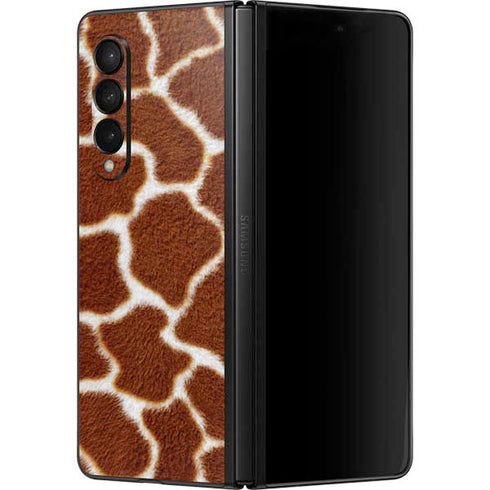 Giraffe Animal Print Galaxy Z Fold3 5G Skin