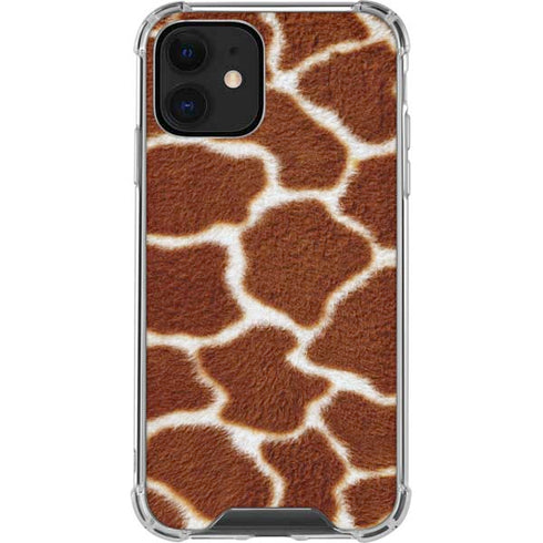 Giraffe Animal Print iPhone 12 Clear Case