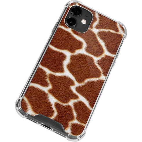 Giraffe Animal Print iPhone 12 Clear Case