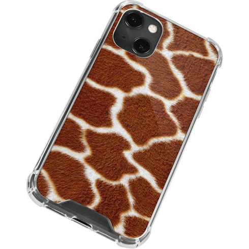Giraffe Animal Print iPhone 14 Plus Clear Case