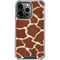 Giraffe Animal Print iPhone 14 Pro Clear Case