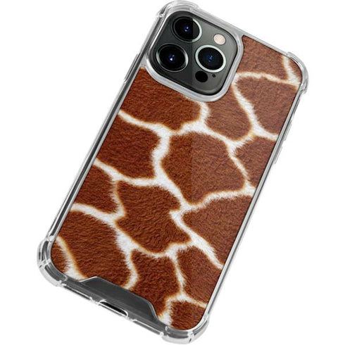 Giraffe Animal Print iPhone 14 Pro Clear Case