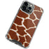 Giraffe Animal Print iPhone 14 Pro Clear Case