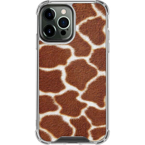Giraffe Animal Print iPhone 14 Pro Max Clear Case
