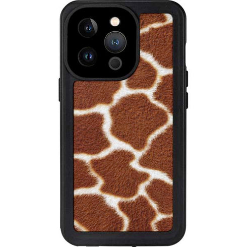 Giraffe Animal Print iPhone 14 Pro Waterproof Case
