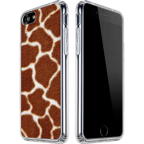 Giraffe Animal Print iPhone SE (2nd & 3rd Gen) Clear Case