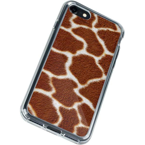 Giraffe Animal Print iPhone SE (2nd & 3rd Gen) Clear Case