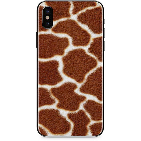 Giraffe Animal Print iPhone XS Skin