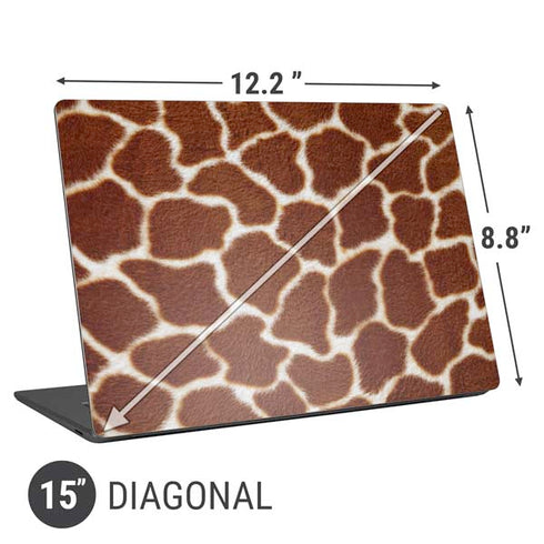 Giraffe Animal Print Universal Laptop 15in (12.2 x 8.8in) Skin