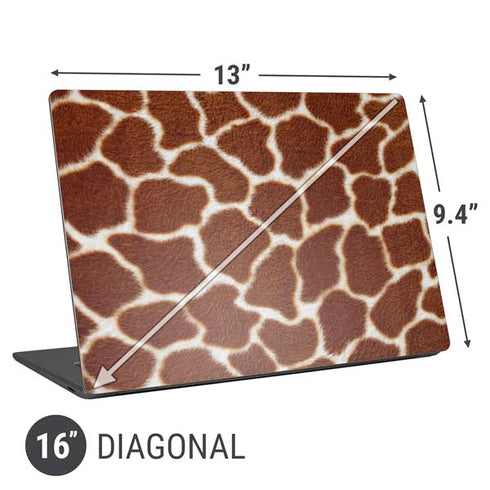 Giraffe Animal Print Universal Laptop 16in (13 x 9.4in) Skin