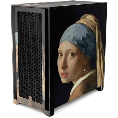 Johannes Vermeer Girl with a Pearl Earring Corsair 4000D Tempered Glass Mid-Tower ATX Case Skin