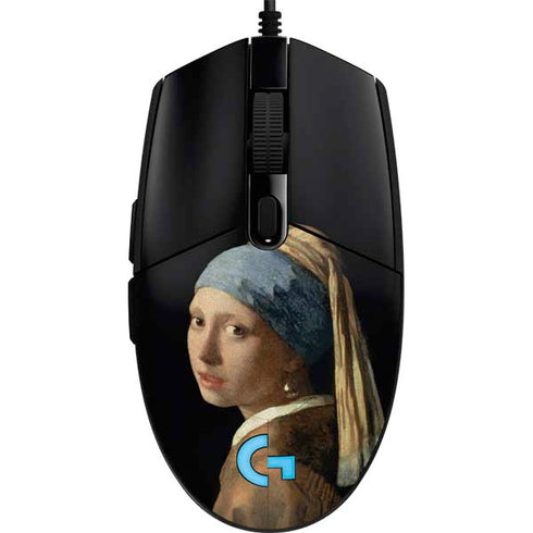 Johannes Vermeer Girl with a Pearl Earring G203 Prodigy RGB Wired Gaming Mouse Skin