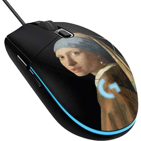 Johannes Vermeer Girl with a Pearl Earring G203 Prodigy RGB Wired Gaming Mouse Skin