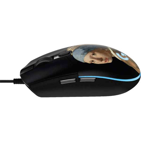 Johannes Vermeer Girl with a Pearl Earring G203 Prodigy RGB Wired Gaming Mouse Skin