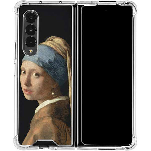 Johannes Vermeer Girl with a Pearl Earring Galaxy Z Fold4 5G Clear Case