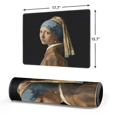 Johannes Vermeer Girl with a Pearl Earring Gaming Mouse Pad