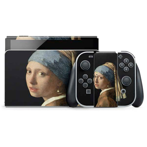 Johannes Vermeer Girl with a Pearl Earring Nintendo Switch OLED (2021) Skin