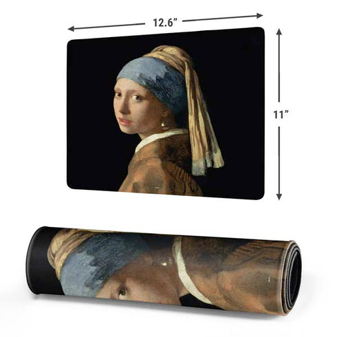 Johannes Vermeer Girl with a Pearl Earring Gaming Mouse Pad