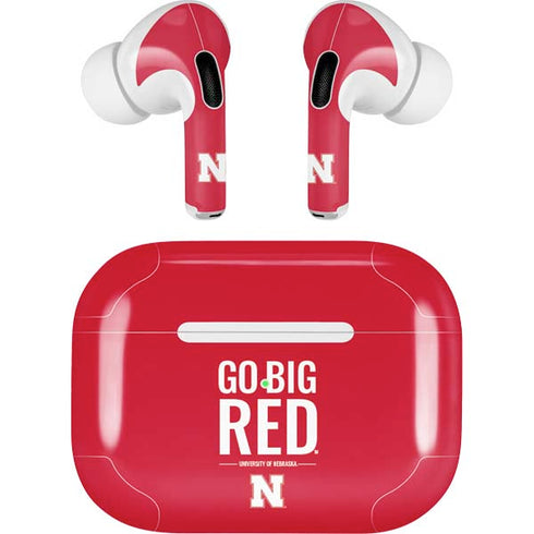 University of Nebraska Go Big Red Apple AirPods Pro Skin