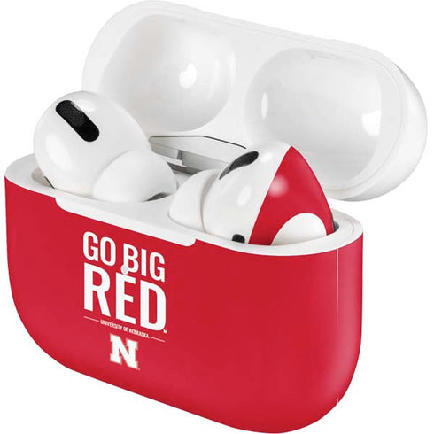 University of Nebraska Go Big Red Apple AirPods Pro Skin