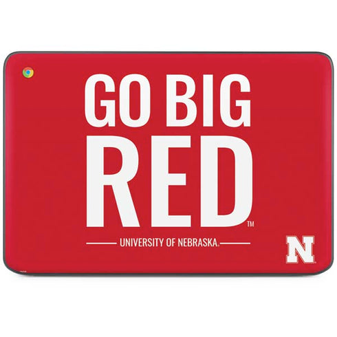 University of Nebraska Go Big Red HP Chromebook Skin