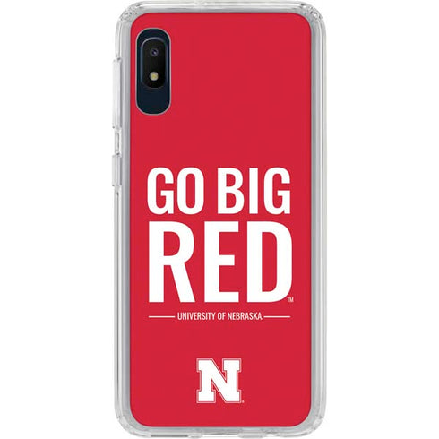 University of Nebraska Go Big Red Galaxy A10e Clear Case