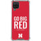 University of Nebraska Go Big Red Galaxy A12 Clear Case