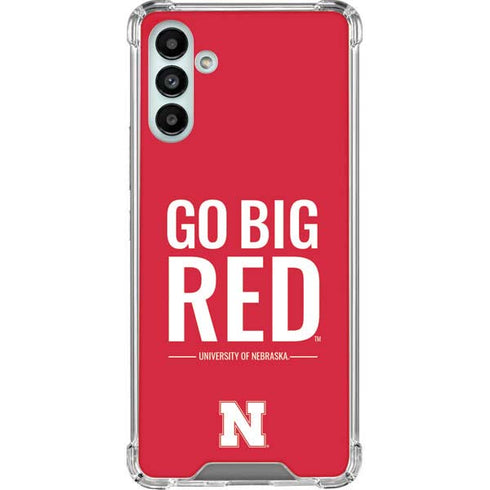 University of Nebraska Go Big Red Galaxy A13 5G Clear Case