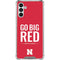 University of Nebraska Go Big Red Galaxy A13 5G Clear Case