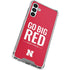 University of Nebraska Go Big Red Galaxy A13 5G Clear Case