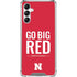 University of Nebraska Go Big Red Galaxy A14 5G Clear Case