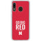 University of Nebraska Go Big Red Galaxy A20 Clear Case