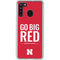 University of Nebraska Go Big Red Galaxy A21 Clear Case